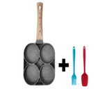 Sartén antiadherente para tortillas de 4 y 2 agujeros