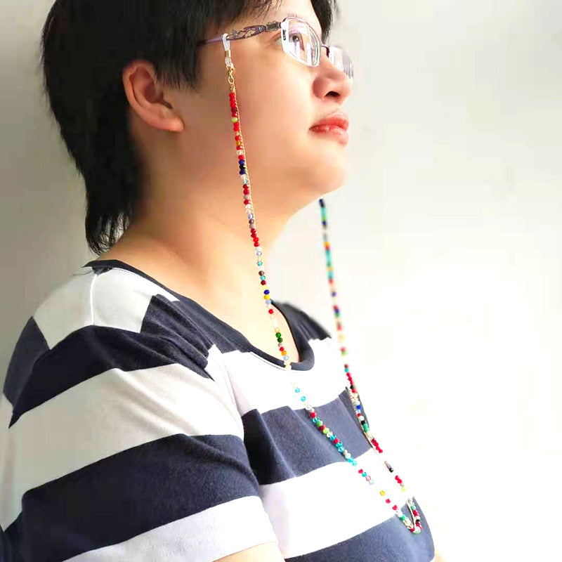 Colorful Beaded Sunglasses Chain for Women