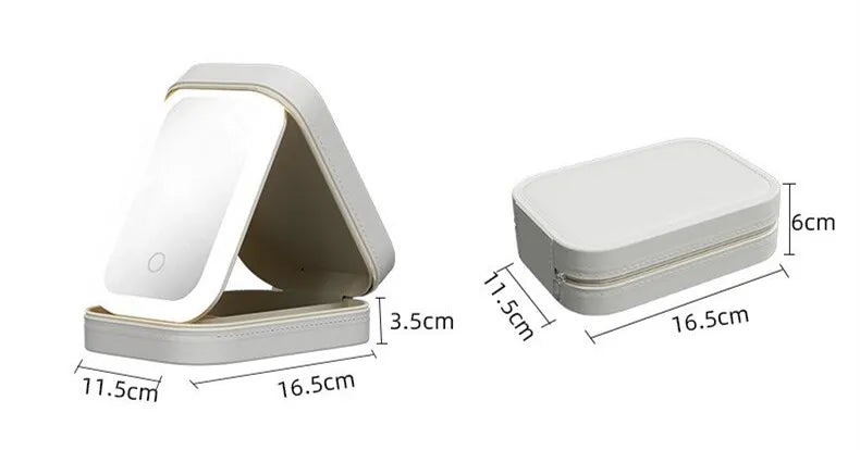 Portable LED Travel Makeup Storage Box