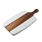 Tabla de cortar de mármol y madera de acacia mangium