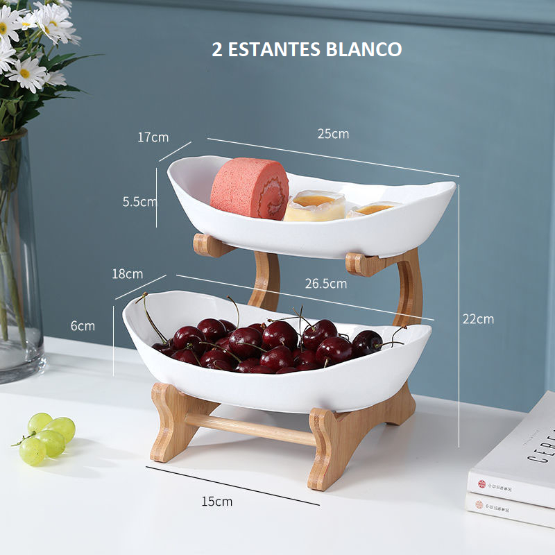 Estante para frutas de varios niveles