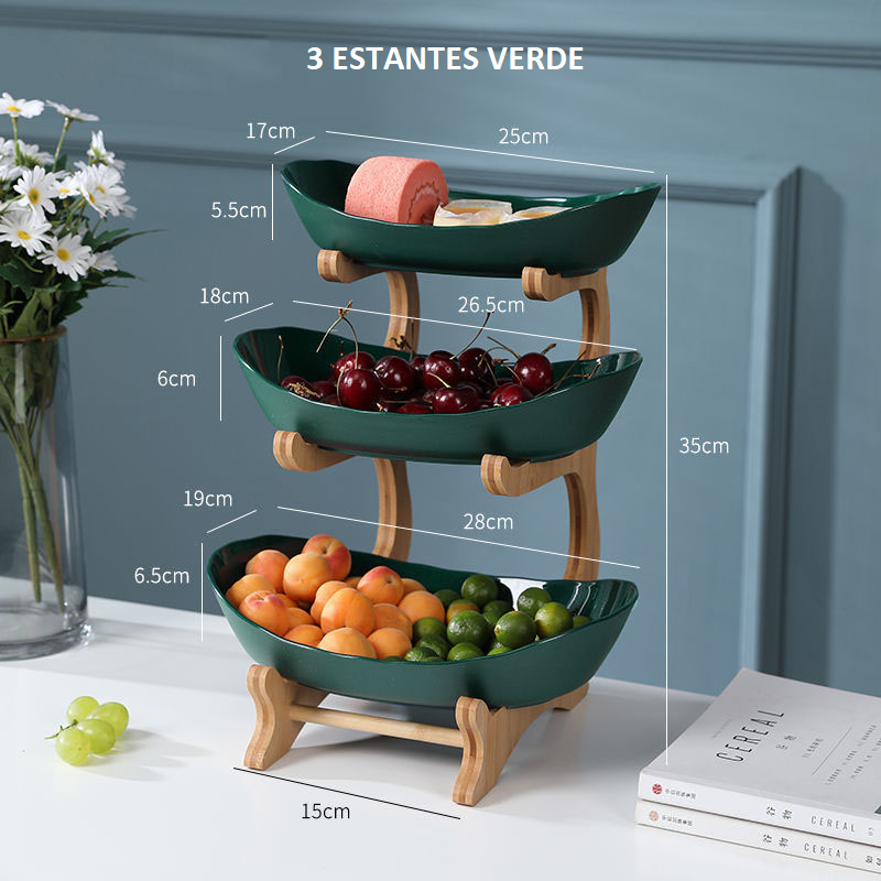 Estante para frutas de varios niveles