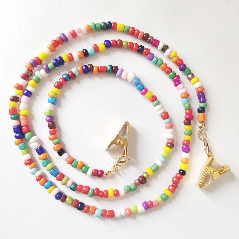 Colorful Beaded Sunglasses Chain for Women