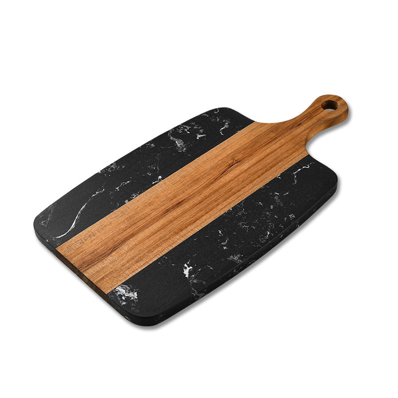 Tabla de cortar de mármol y madera de acacia mangium