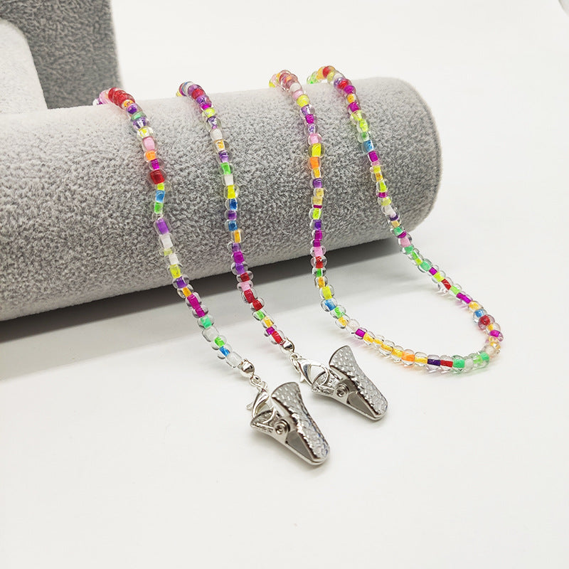 Colorful Beaded Sunglasses Chain for Women