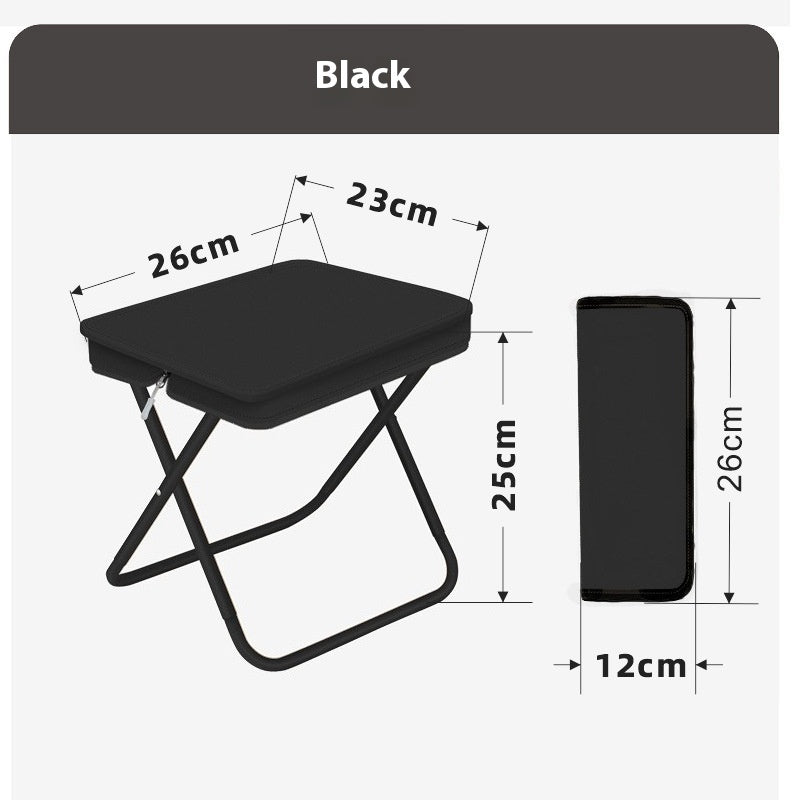 Taburete plegable para acampar