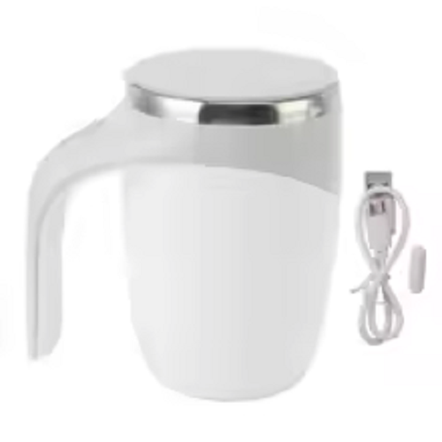Taza de café de acero inoxidable con agitador automático (portátil)