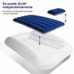 Colchón hinchable infantil – Colchón plegable portátil para siestas y viajes al aire