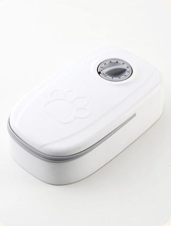 Comedero automático para mascotas con temporizador para gatos y perros.