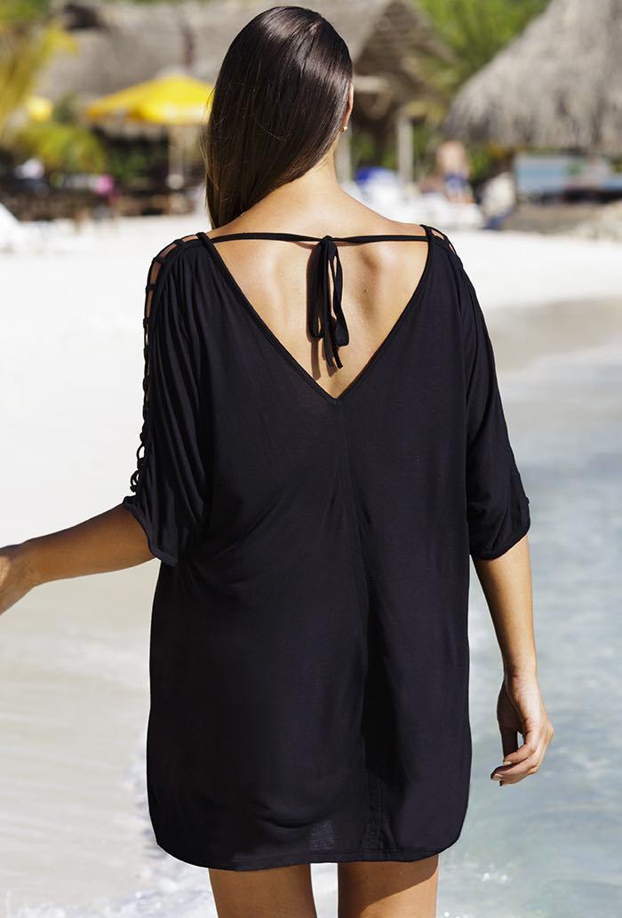 Vestido de playa holgado para mujer