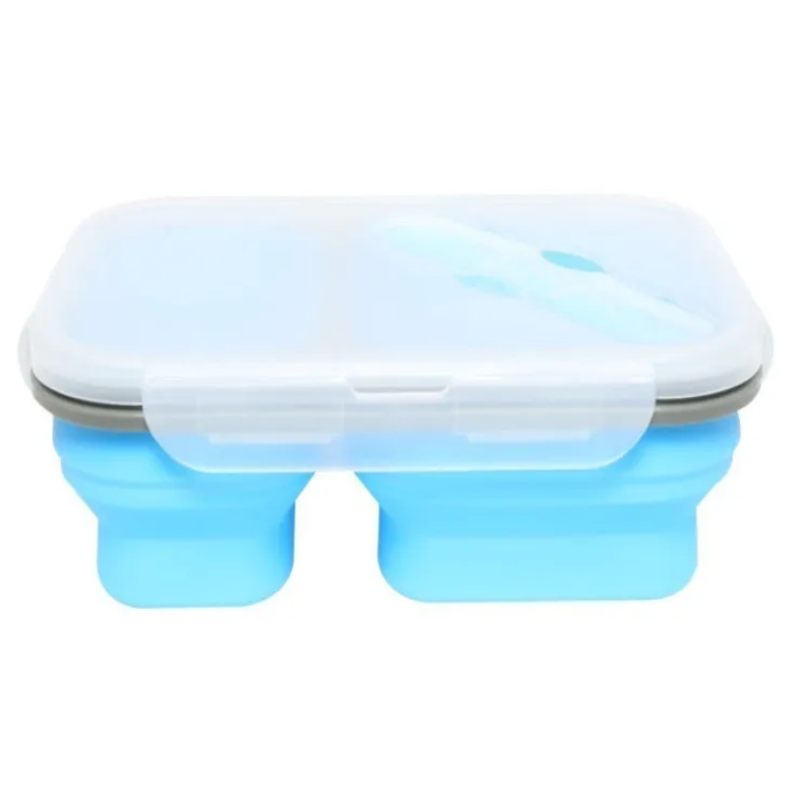 Rectangular Food Storage Container with 2 Compartments