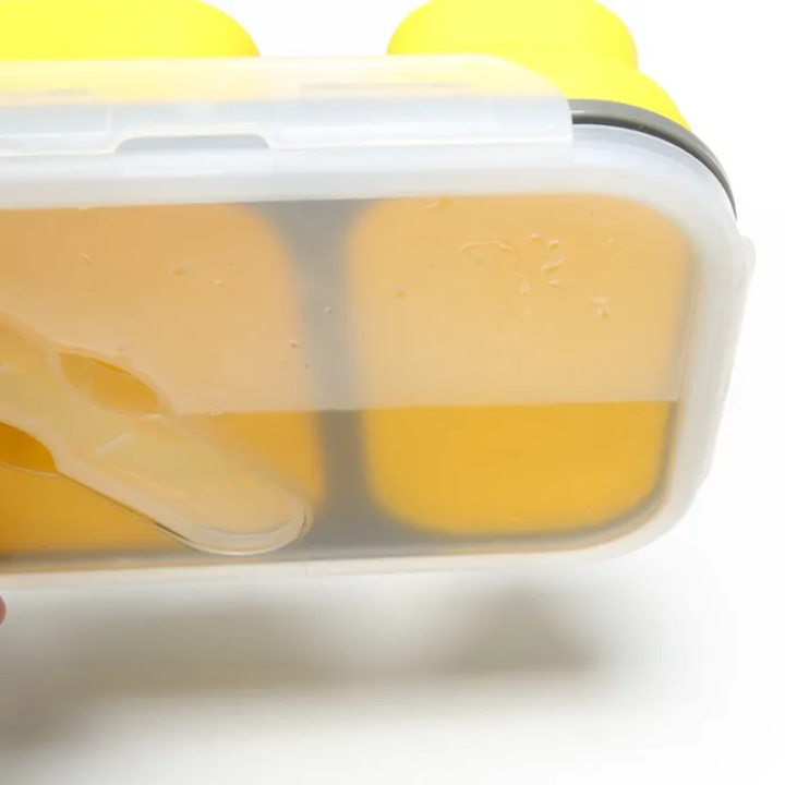 Rectangular Food Storage Container with 2 Compartments