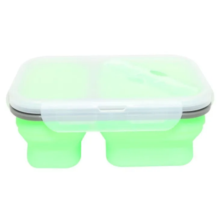 Rectangular Food Storage Container with 2 Compartments