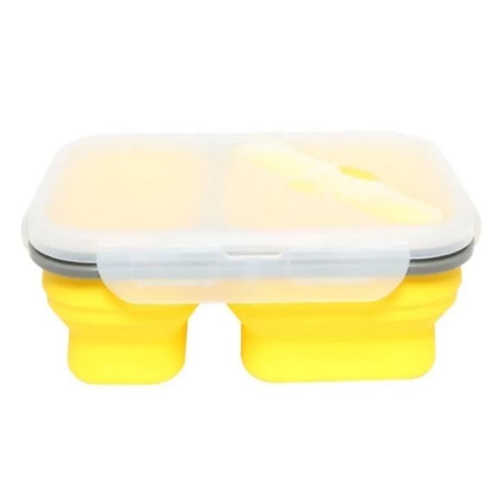 Rectangular Food Storage Container with 2 Compartments