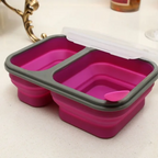 Rectangular Food Storage Container with 2 Compartments