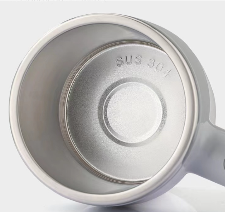 Taza de café de acero inoxidable con agitador automático (portátil)