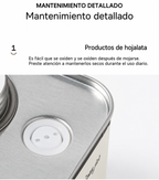 Latas selladas de hojalata para acampar al aire libre con granos de café