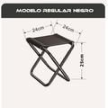Taburete plegable para acampar