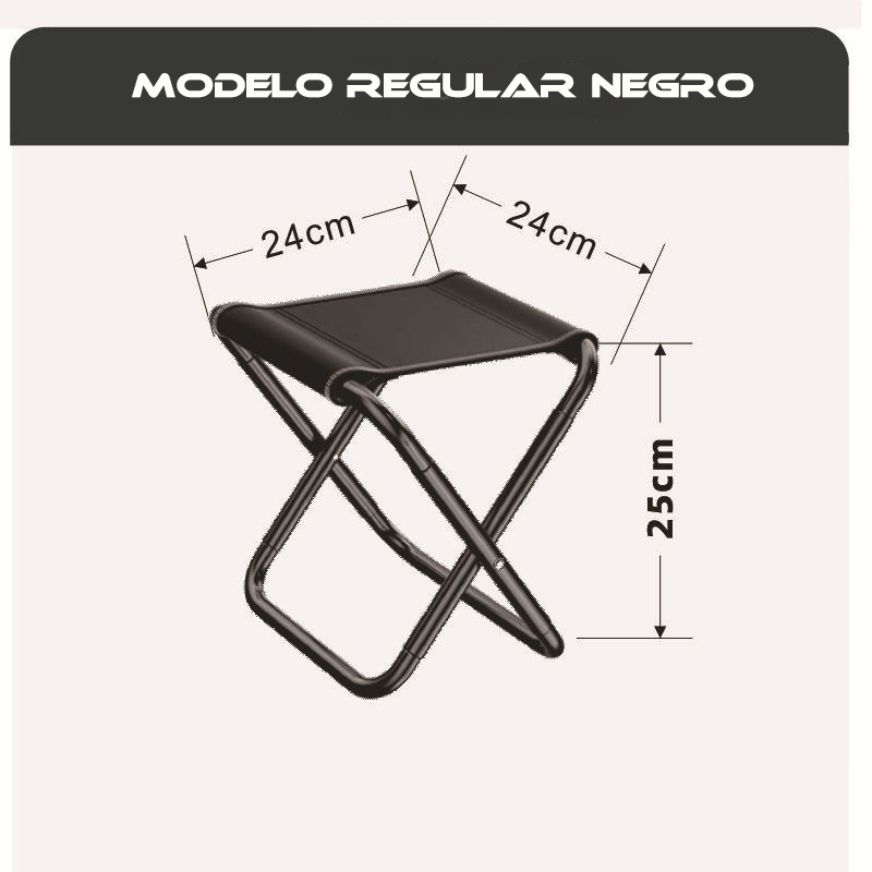 Taburete plegable para acampar