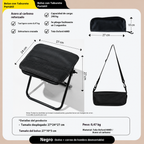 Taburete plegable para acampar