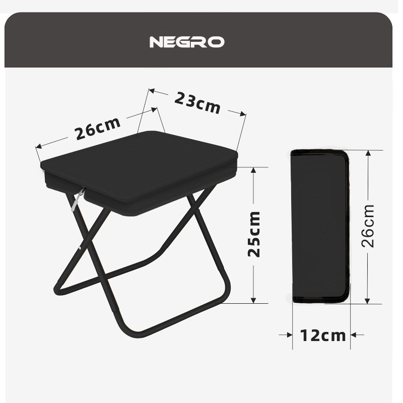 Taburete plegable para acampar
