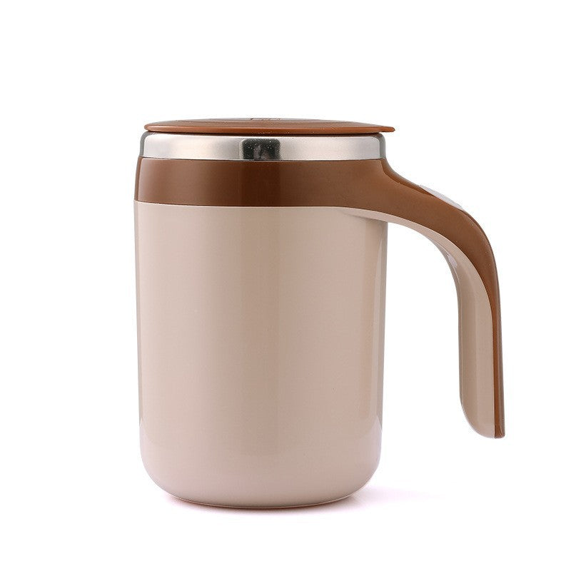 Taza de café de acero inoxidable con agitador automático (portátil)