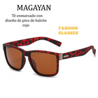 Gafas de sol cuadradas polarizadas de moda para hombre,