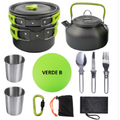 Juego de utensilios de cocina para acampar al aire libre