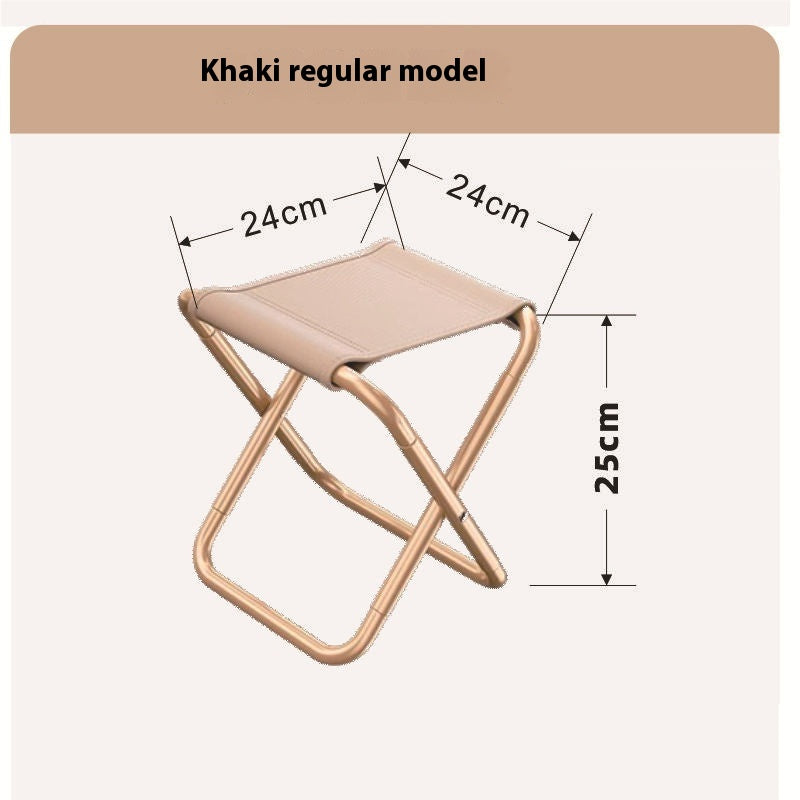 Taburete plegable para acampar