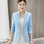 Traje de chaqueta de negocios ajustado para mujer