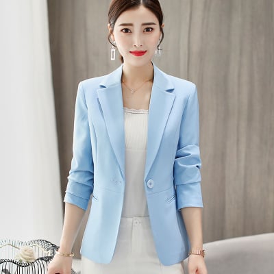Traje de chaqueta de negocios ajustado para mujer