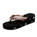 Sandalias de dedo con pedrería para mujer - Estilo bohemio playero