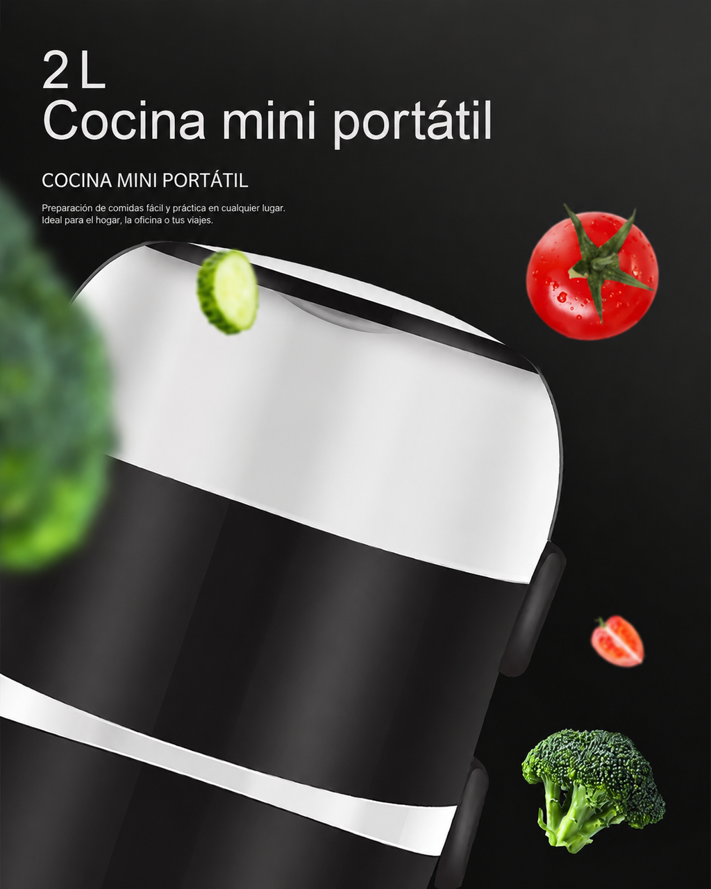 Fiambrera eléctrica multifunción y mini arrocera