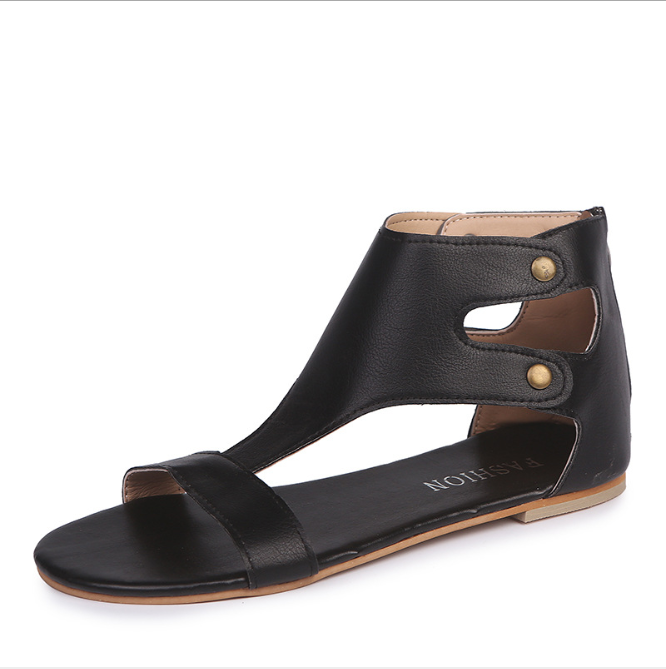 Sandalias planas con tachuelas para mujer - Calzado cómodo