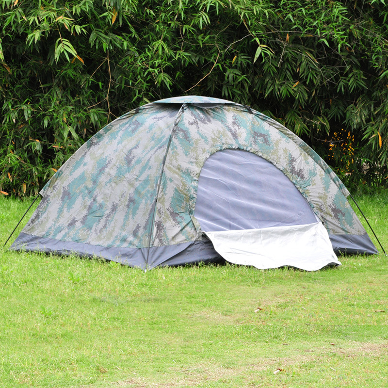 Tienda de campaña doble de camuflaje para acampadas para 2 personas