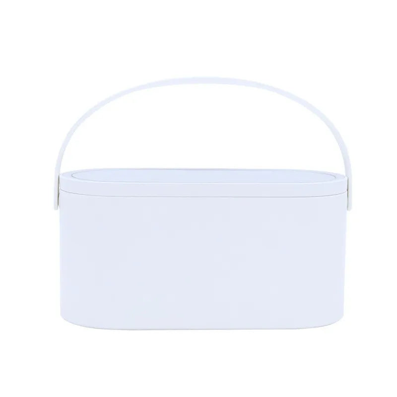 Portable LED Makeup Mirror with Storage