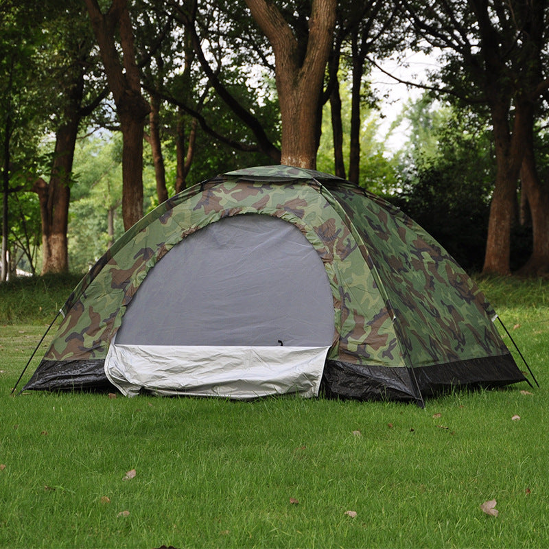 Tienda de campaña doble de camuflaje para acampadas para 2 personas