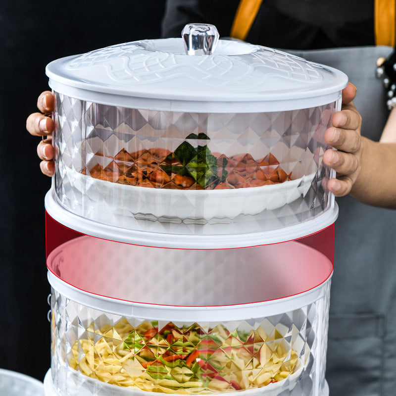 Multi-layer Dust-proof Food Cover with Heat Insulation