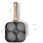 Sartén antiadherente para tortillas de 4 y 2 agujeros