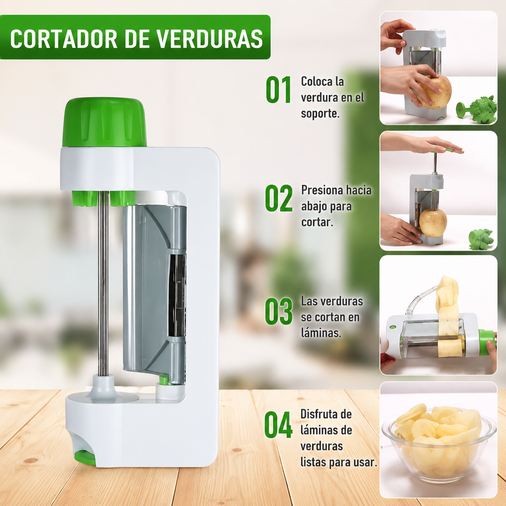 Cortador multifuncional de frutas y verduras para cocina