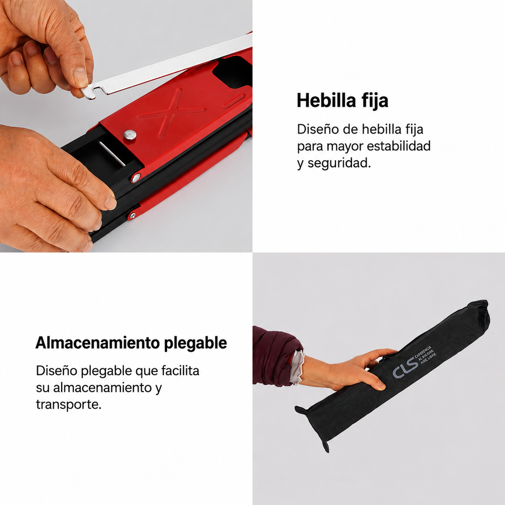 Mesa plegable ultraligera portátil para actividades al aire libre.