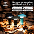 Luz portátil para acampa 3 en 1