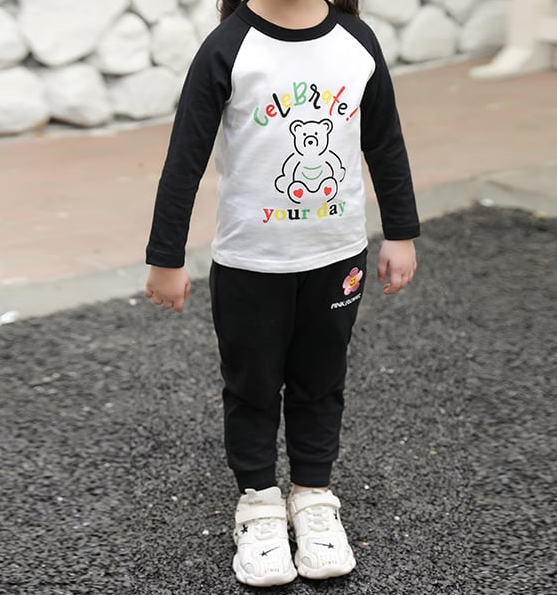 Camiseta de manga larga para niñas y bebés