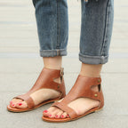 Sandalias planas con tachuelas para mujer - Calzado cómodo