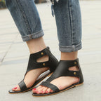 Sandalias planas con tachuelas para mujer - Calzado cómodo