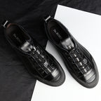 Mocasines casuales de cuero para hombre