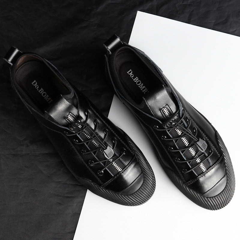 Mocasines casuales de cuero para hombre