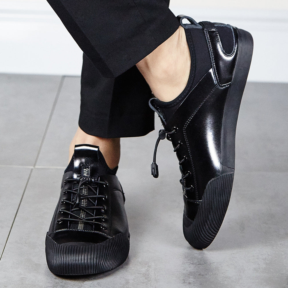 Mocasines casuales de cuero para hombre