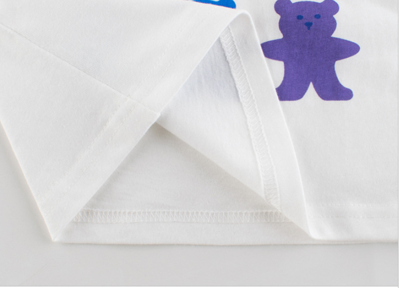 Camiseta de manga larga para niñas. Ositos
