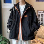 Chaqueta con capucha ligera de protección solar para hombre, ideal para el verano.